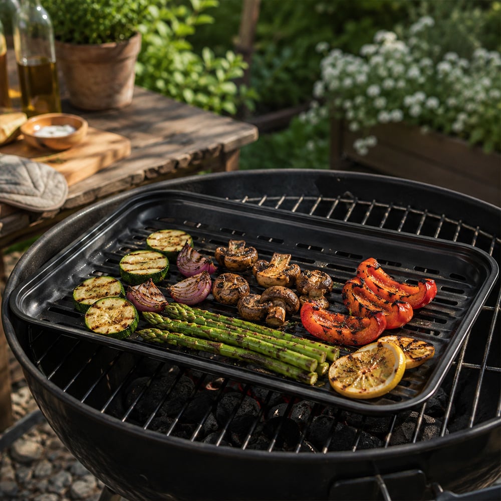 Grillbricka non-stick 34 x 24 cm / grillplatta med non-stick