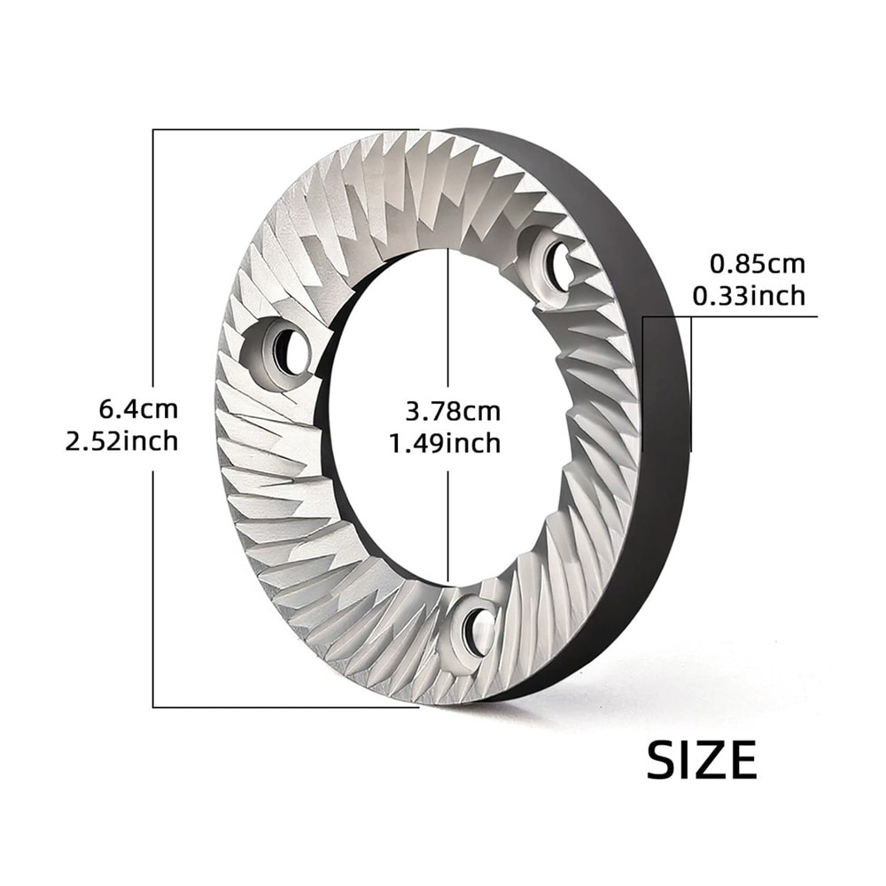 Plana malskivor till kaffekvarn 64 mm / kvarnskivor i 420 rostfritt stål / 2-pack