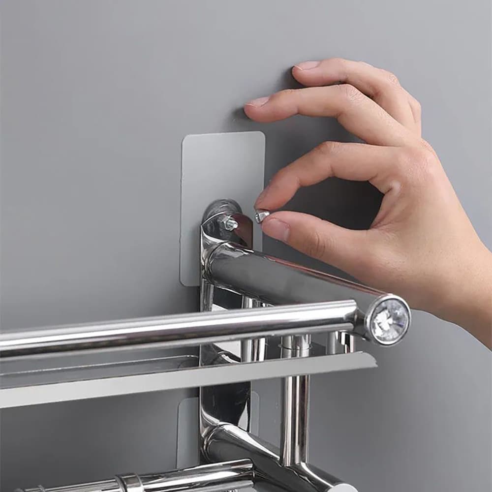 Självhäftande krok 6x6 cm - Transparent 20-pack / Kroksticker för upphängning