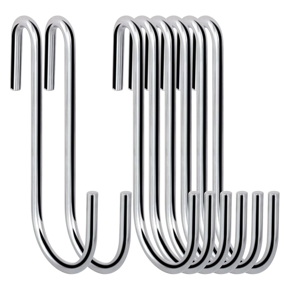 Kraftig S-krok i metall 76 mm 20-pack - Silver / S-formade metallkrokar