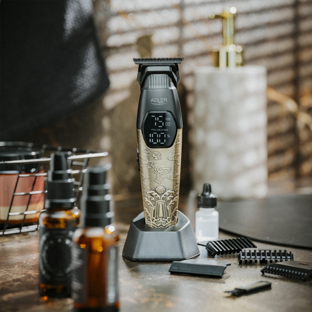Adler skäggtrimmer / Skägg- och mustaschtrimmer / USB-C-trimmer / Konturtrimmer för skägg