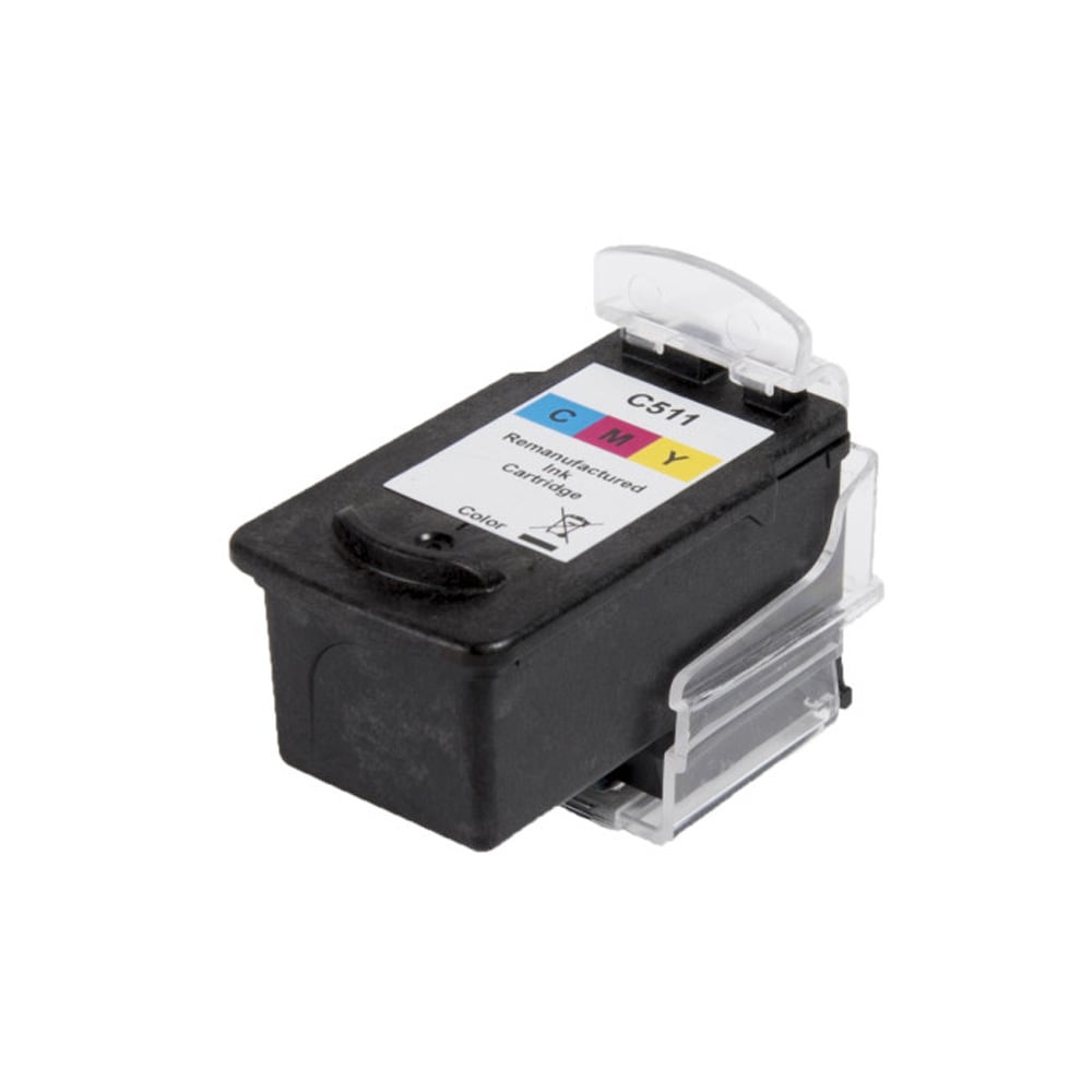 Bläckpatron till Canon CL511 / renoverad färgpatron 2972B001 / ersätter Canon CL511