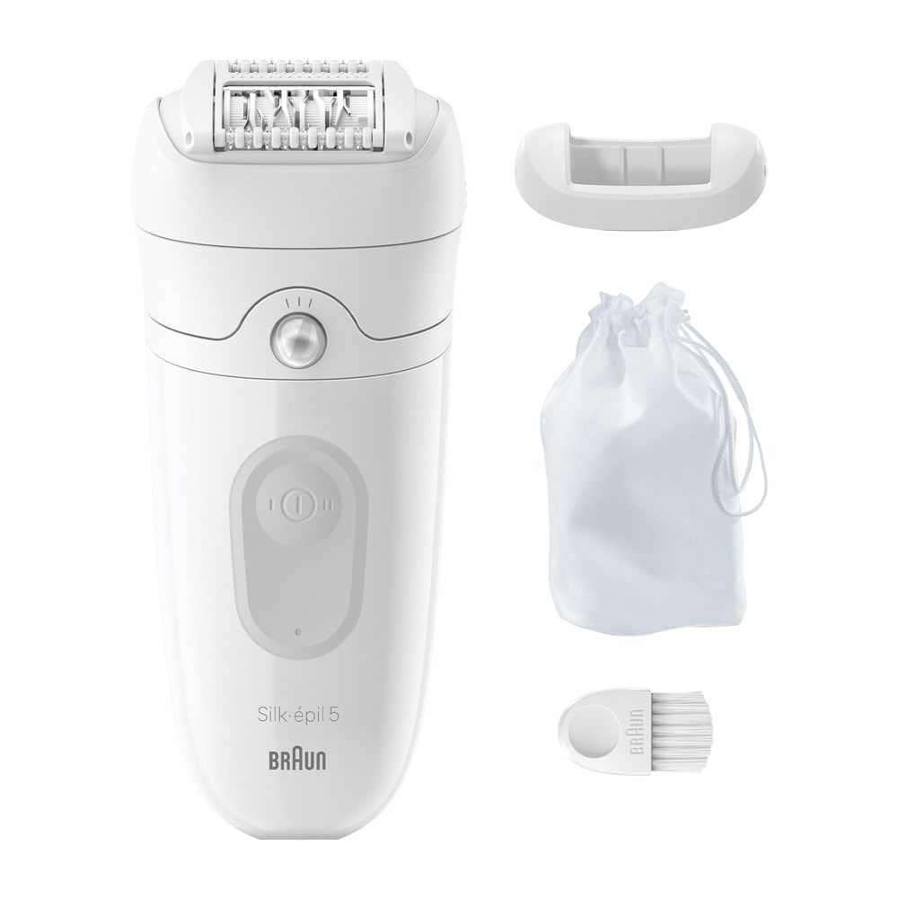 Braun Silk-épil 5 - Vit/Grå / Wet & dry-epilator / Sladdlös epilator