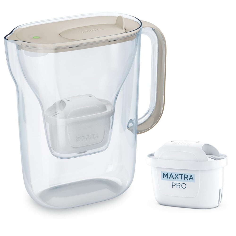BRITA Style Essential vattenfilterkanna / vattenkaraff med MAXTRA PRO Expert-filter / filterkanna 2,4 liter