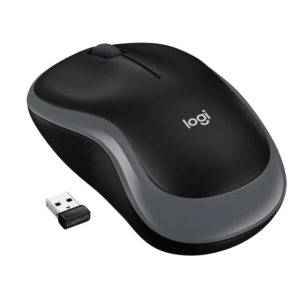 Logitech M185 trådlös mus, grå / Datormus / Trådlös datormus