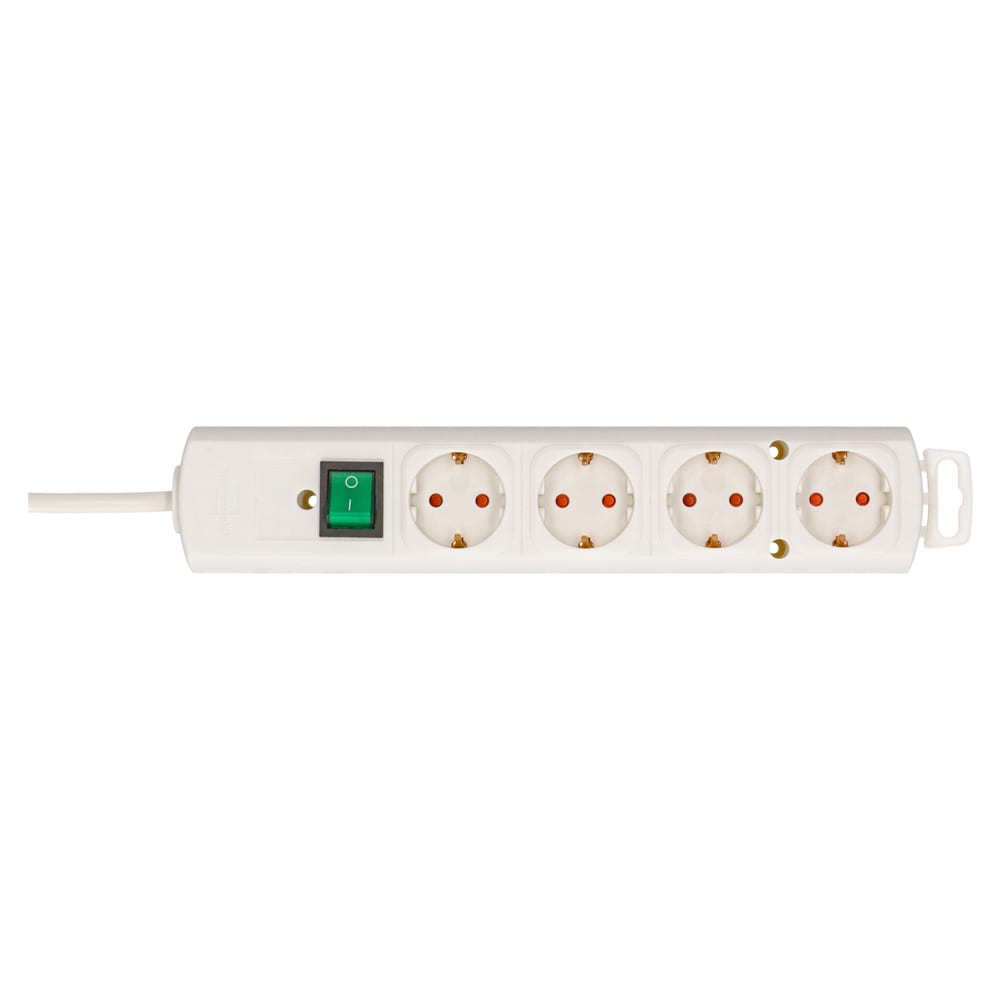 Brennenstuhl Comfort-Line Plus 4-veis stikkontakt med flat stikkontakt, 2 m / Stikkontaktlist