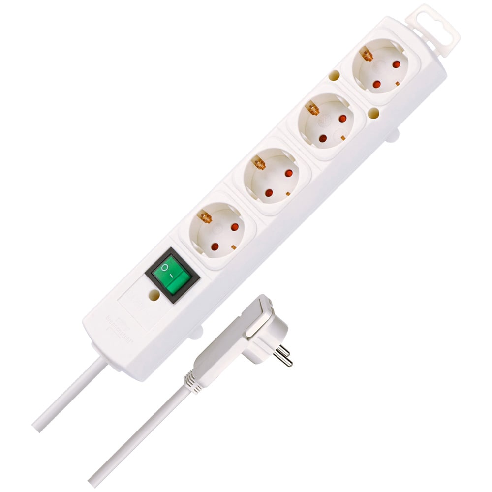 Brennenstuhl Comfort-Line Plus grenuttag 4-vägs med platt stickpropp 2 m / Uttagslist