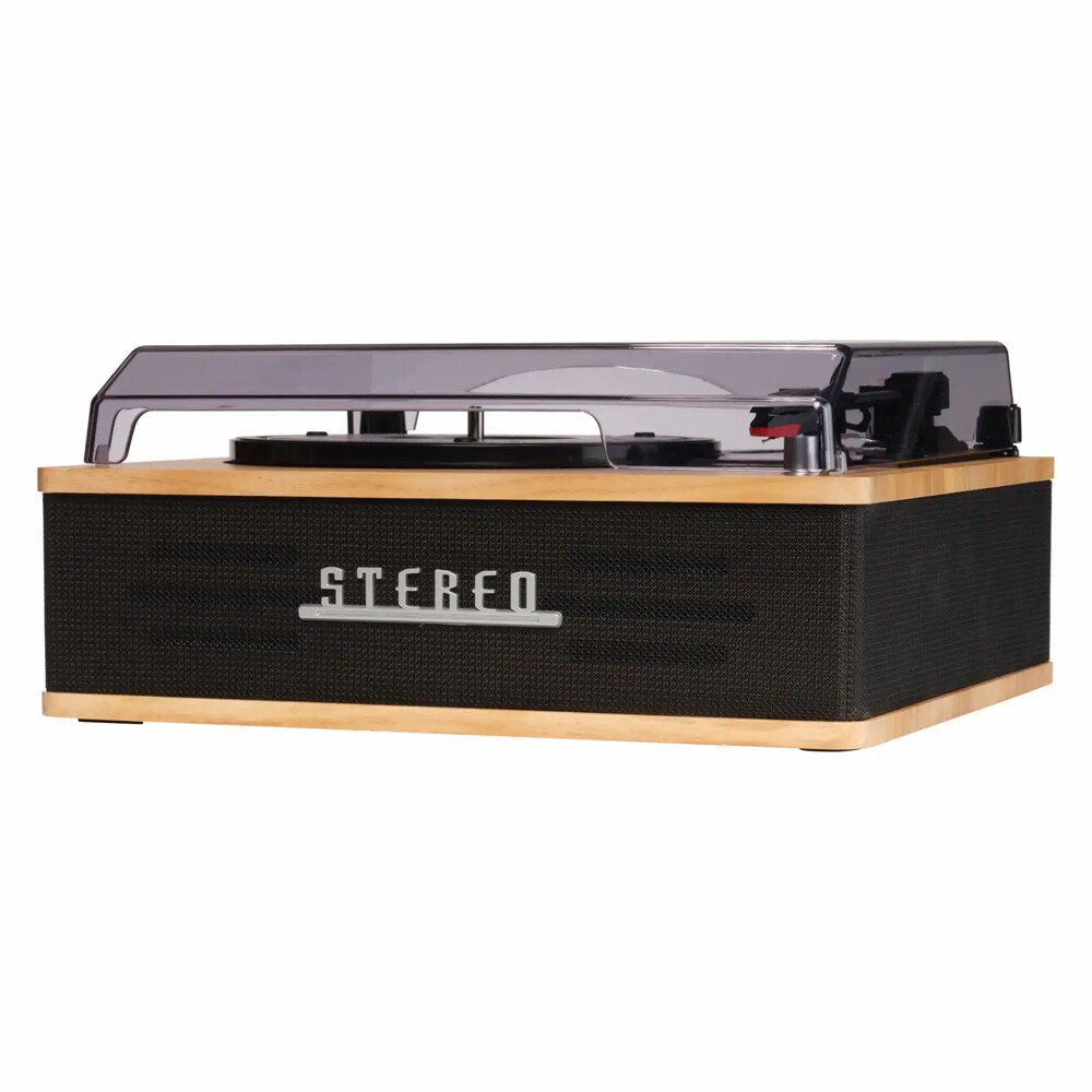 Denver VPB-262LW retro skivspelare med Bluetooth / vinylspelare med inbyggda högtalare / LP-spelare