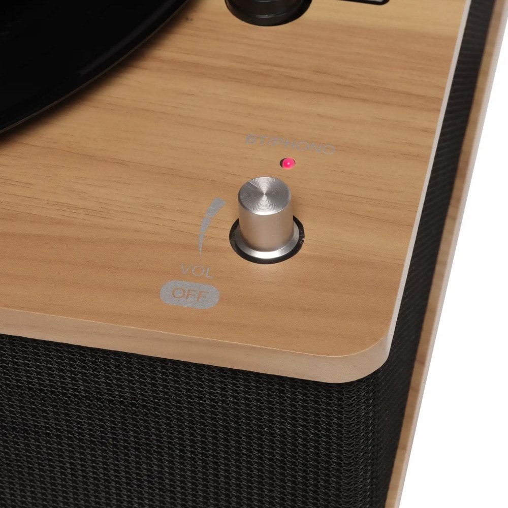 Denver VPB-262LW retro skivspelare med Bluetooth / vinylspelare med inbyggda högtalare / LP-spelare