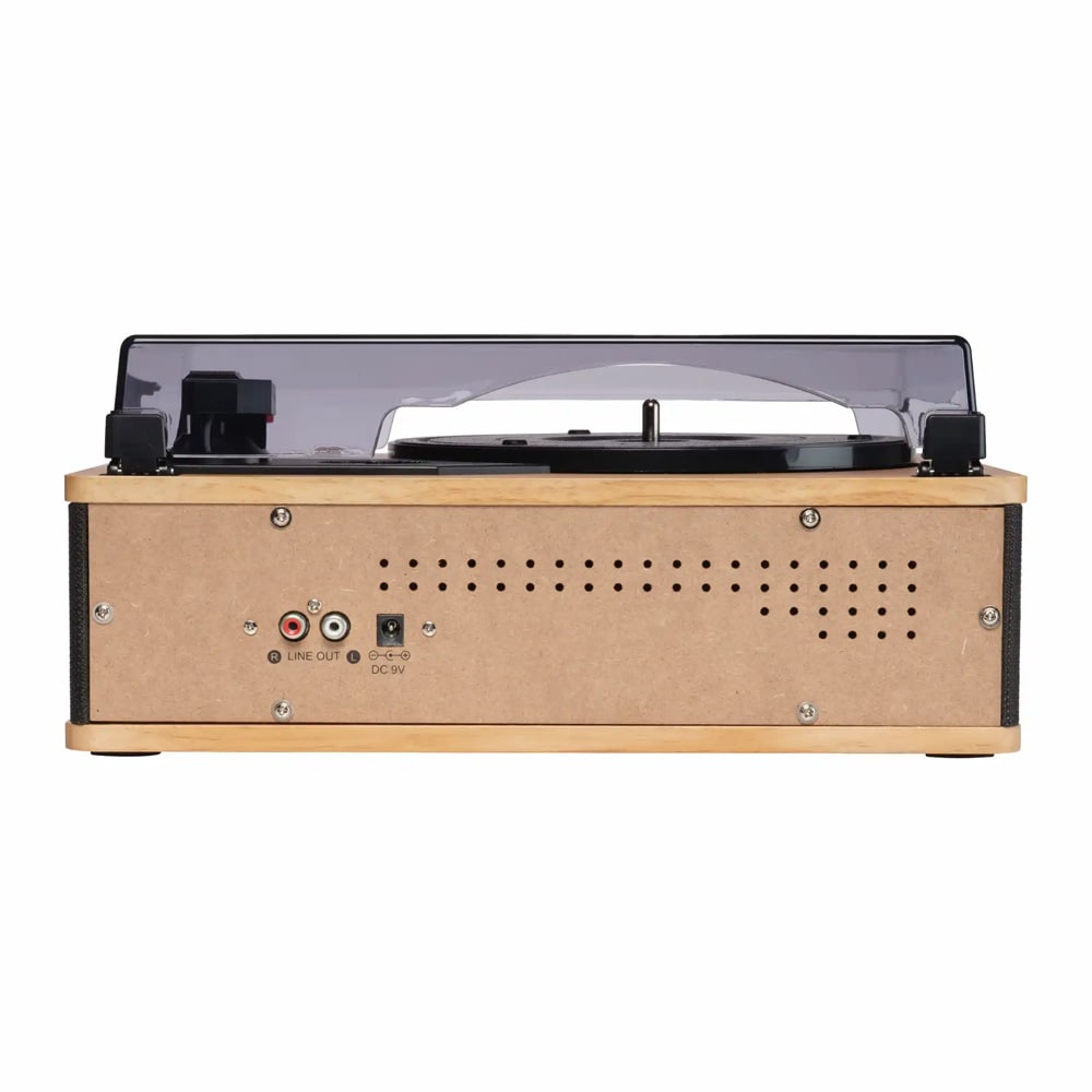 Denver VPB-262LW retro skivspelare med Bluetooth / vinylspelare med inbyggda högtalare / LP-spelare