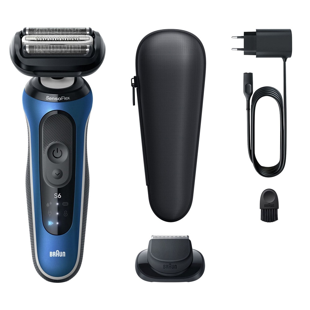Braun Series 6 62-B1200S rakapparat / elektrisk våt- och torrakapparat med precisionstrimmer