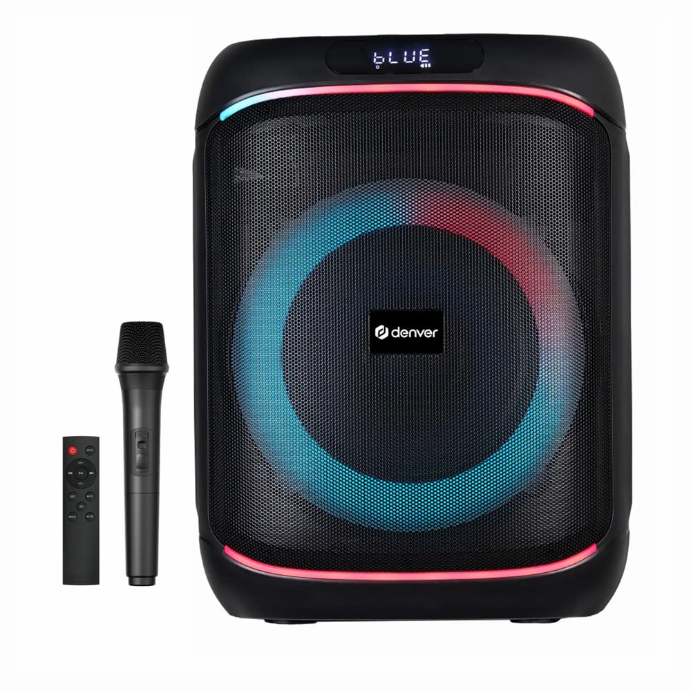 Denver Partyhögtalare 40W med LED / Bluetooth-högtalare / Festhögtalare