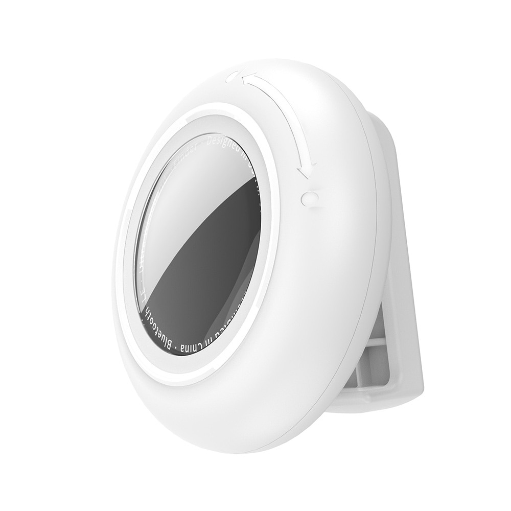 Skyddsfodral med clips för Apple AirTag (1/2) - Vit / AirTag-fodral / Spårbricksfodral