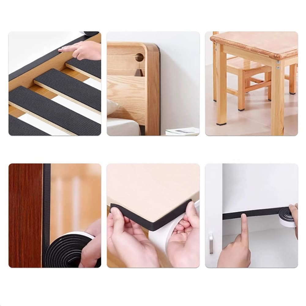 Självhäftande ljudtätningslist i EVA-skum - 4 cm × 5 m / Skumtätningslist / Ljuddämpningslist