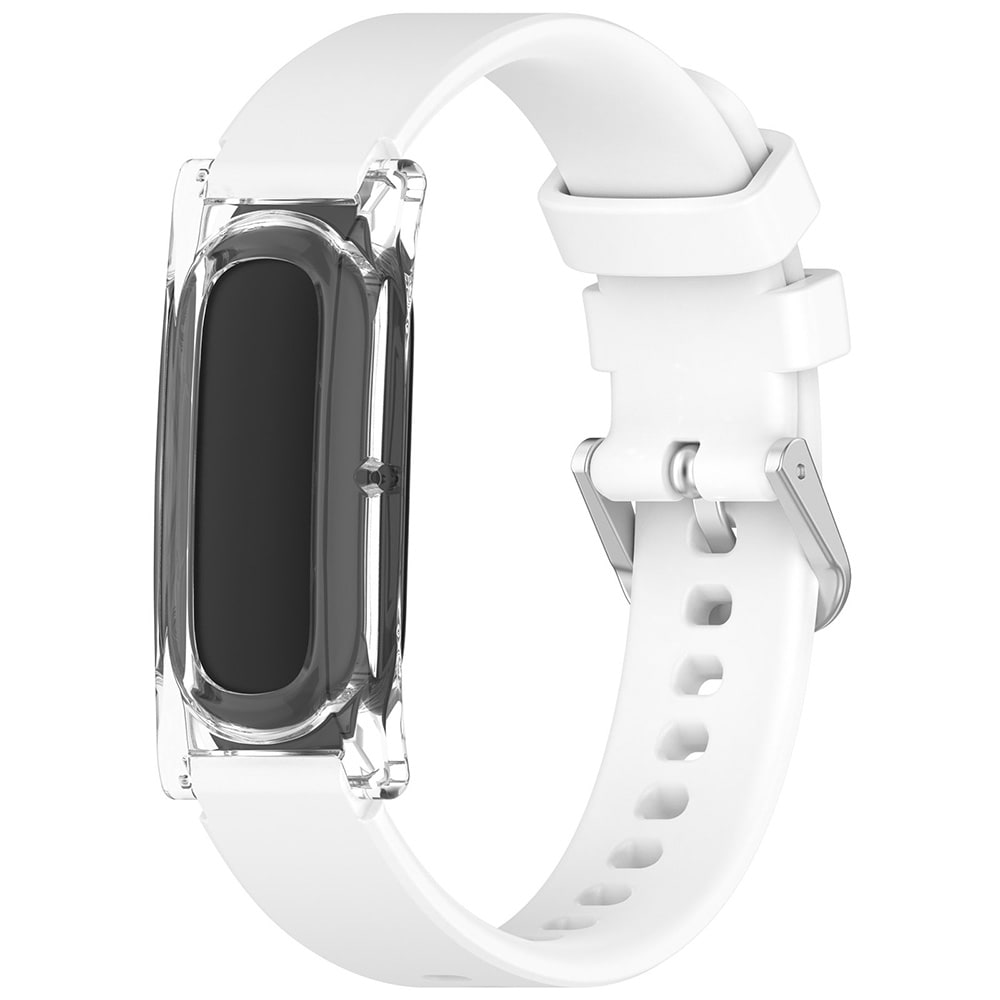 Skal med armband för Google Fitbit Air - Vit / Skyddsskal med rem / Fitbit-armband