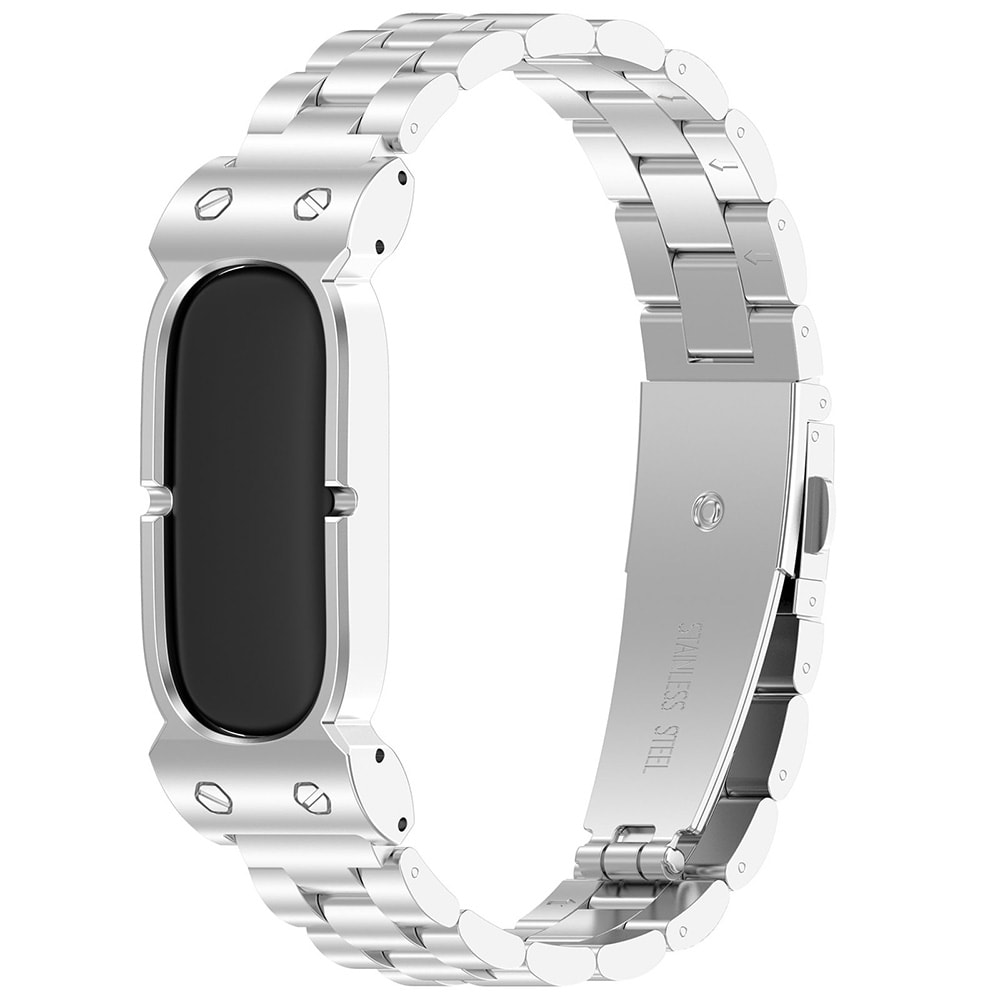 Klockarmband i metall för Google Fitbit Air - Silver / Länkarmband / Metallänk