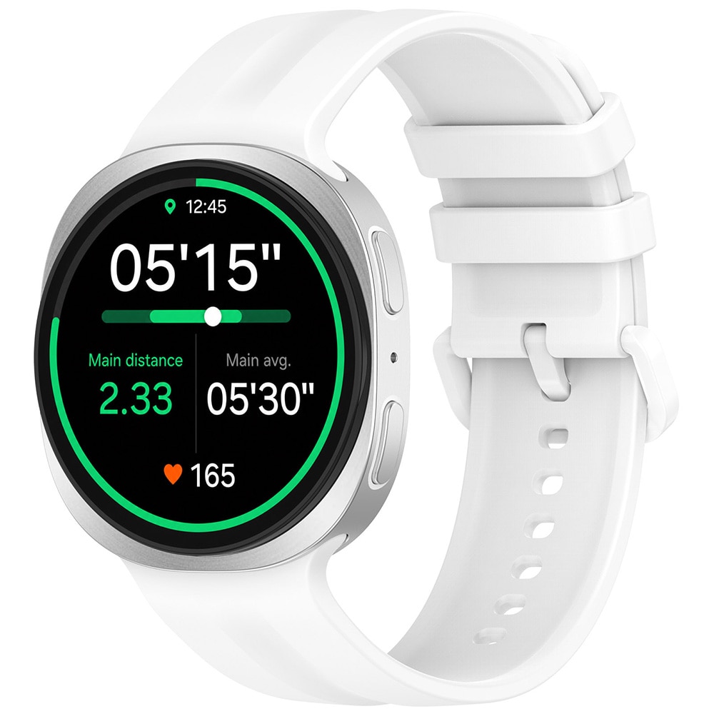 Silikonarmbånd til Samsung Galaxy Watch9 – Hvit, størrelse S / Armbånd / Armbånd til smartklokker