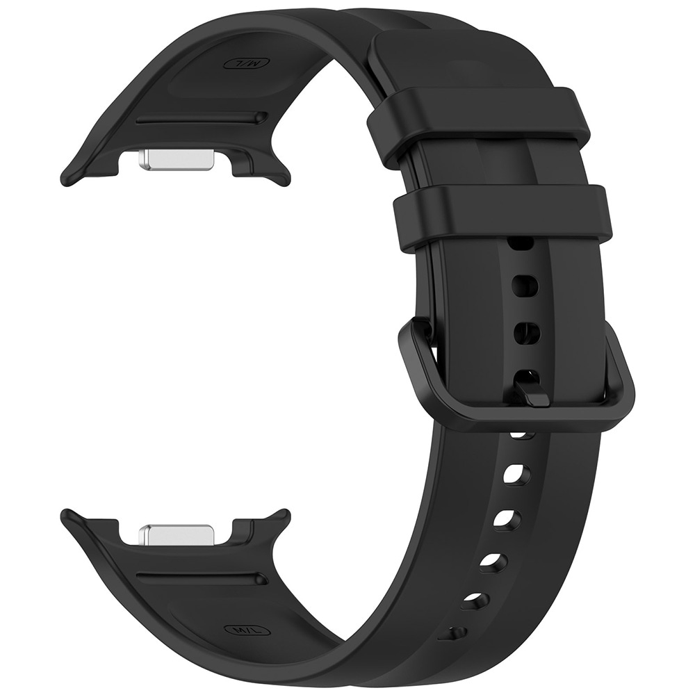 Klockarmband i silikon för Samsung Galaxy Watch9 - Svart, storlek L / Klockarmband / Smartklockearmband