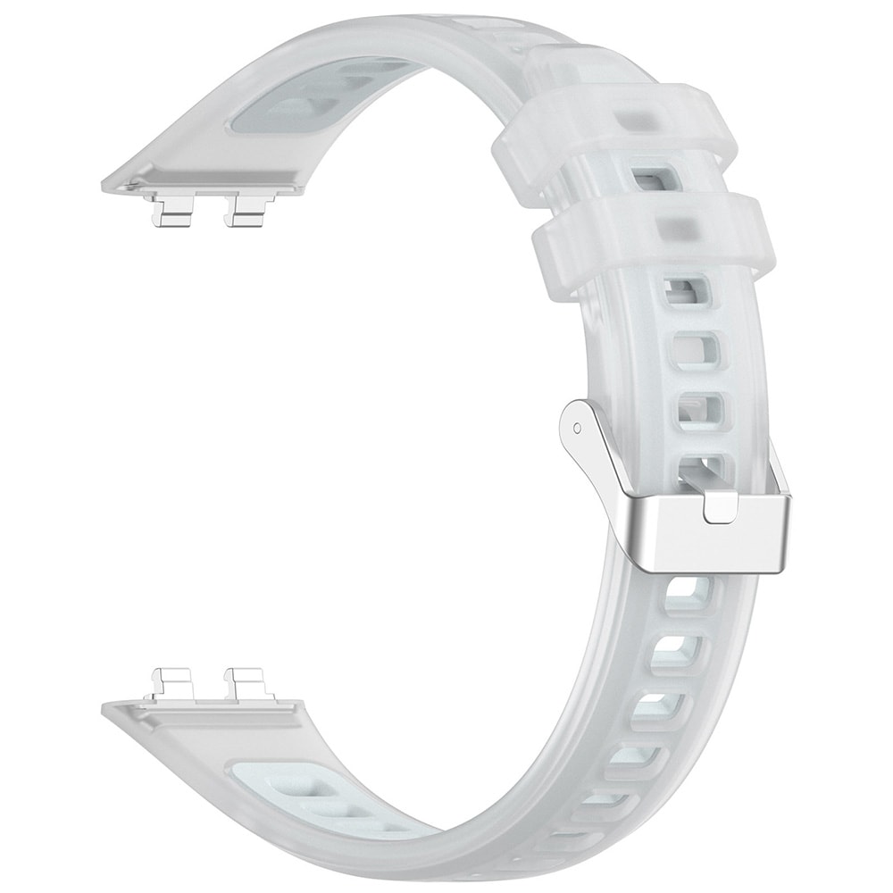 Klockarmband i silikon för Huawei Band 11 Pro - Vit / Jellyarmband / Smartklockearmband