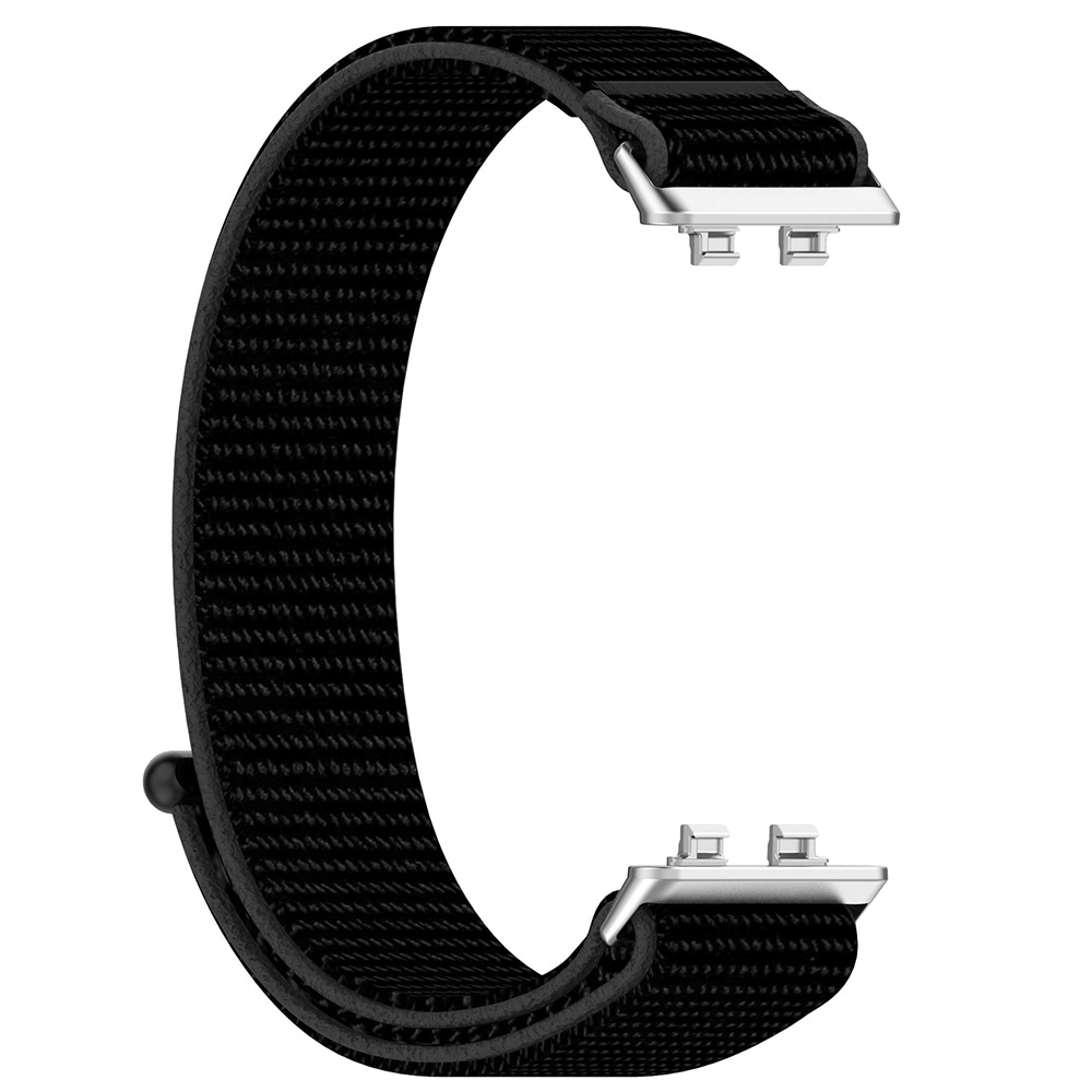 Klockarmband med kardborre för Huawei Band 11 Pro - Svart / Kardborrearmband / Textilarmband