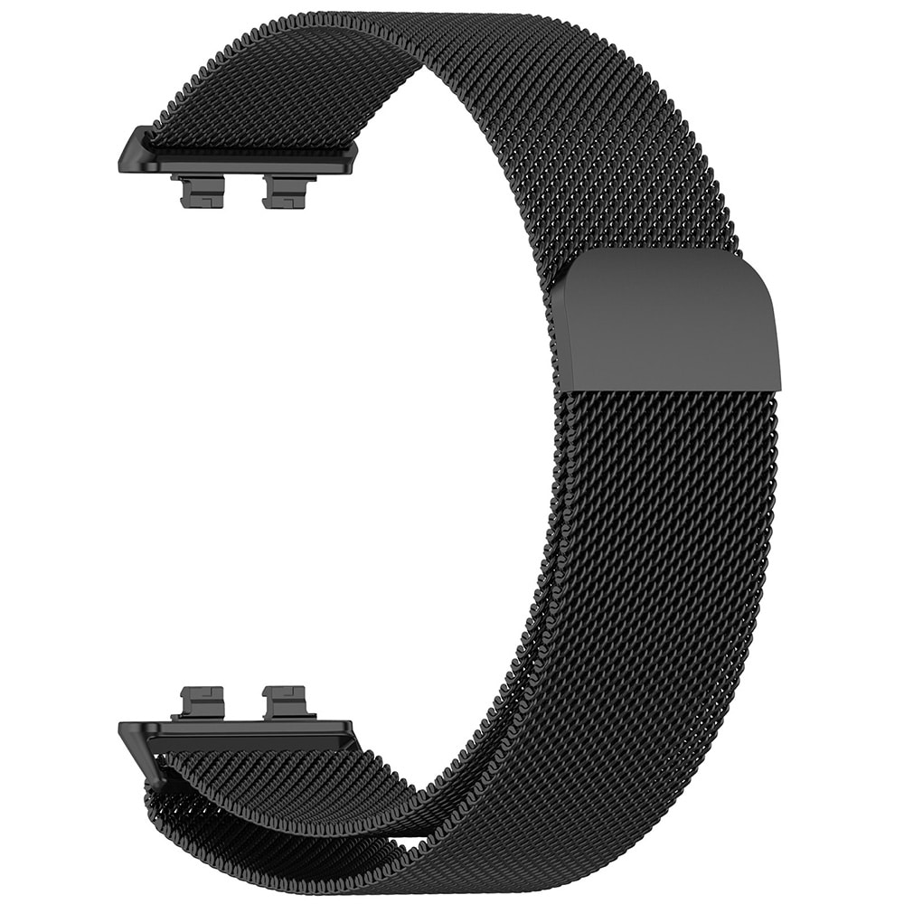Magnetiskt klockarmband i metall för Huawei Band 11 Pro - Svart / Metallarmband / Magnetrem