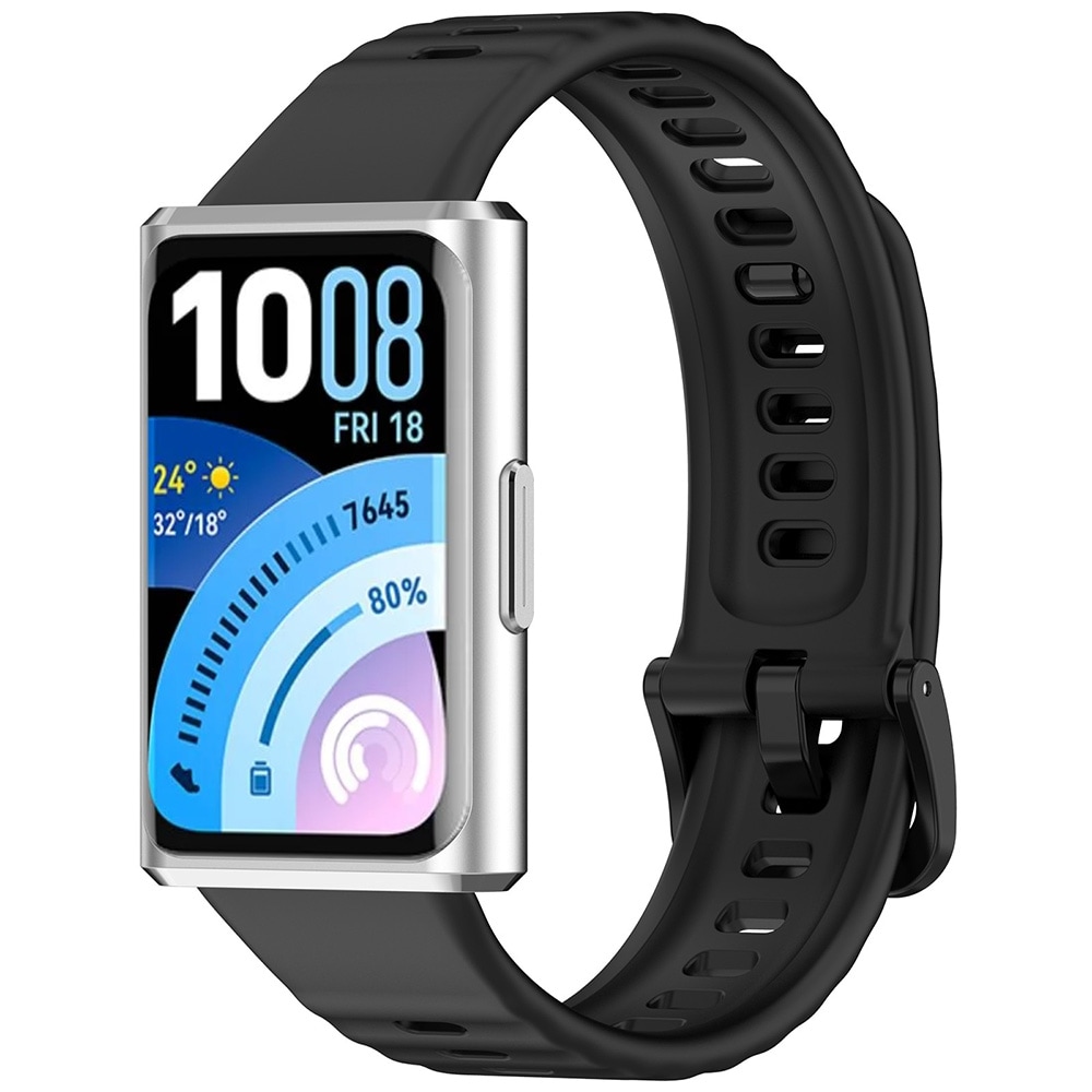 Silikonarmbånd til Huawei Band 11 Pro – Svart / Silikonarmbånd / Sportarmbånd
