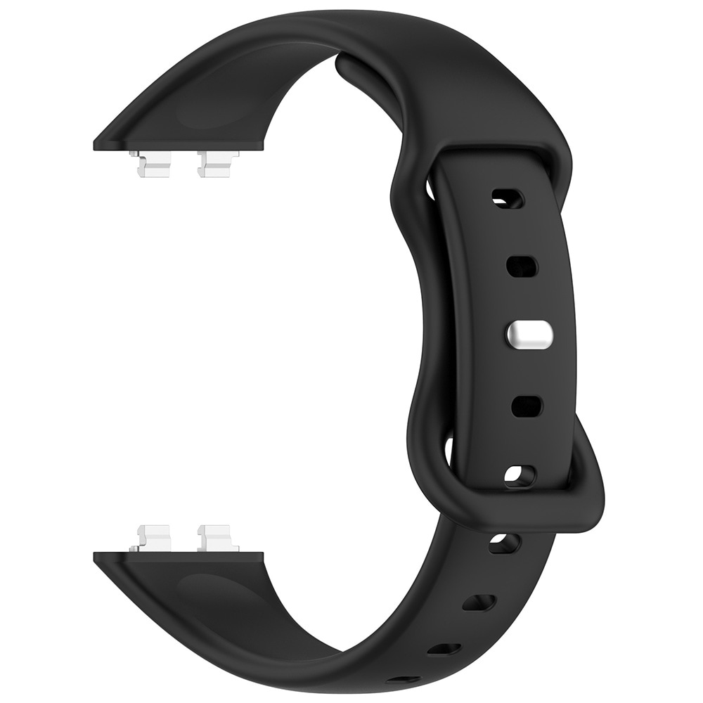 Klockarmband i silikon för Huawei Band 11 Pro - Svart / Silikonarmband / Sportarmband