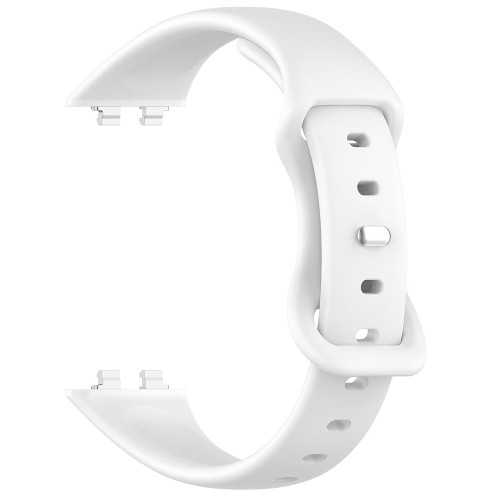 Klockarmband i silikon för Huawei Band 11 Pro - Vit / Silikonarmband / Sportarmband