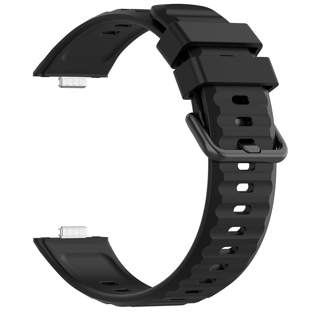 Klockarmband i silikon för Huawei Watch Fit5 Pro - Svart / Silikonrem / Smartklockearmband