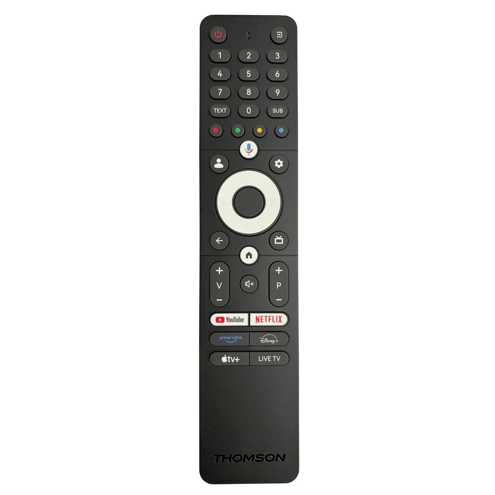 Thomson RC112GU Fjärrkontroll / Google TV-fjärrkontroll / Bluetooth-fjärrkontroll