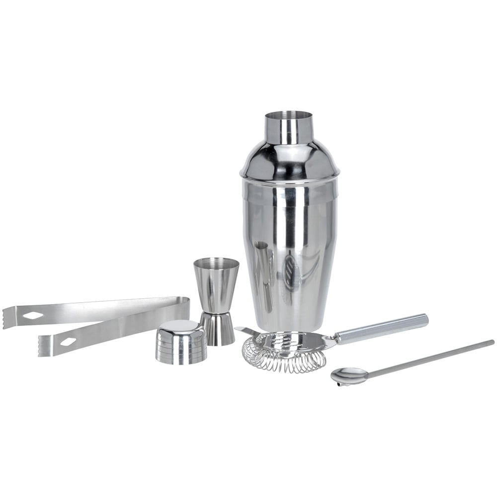 Cocktailset 5 delar i rostfritt stål / Cocktailshaker / Barset