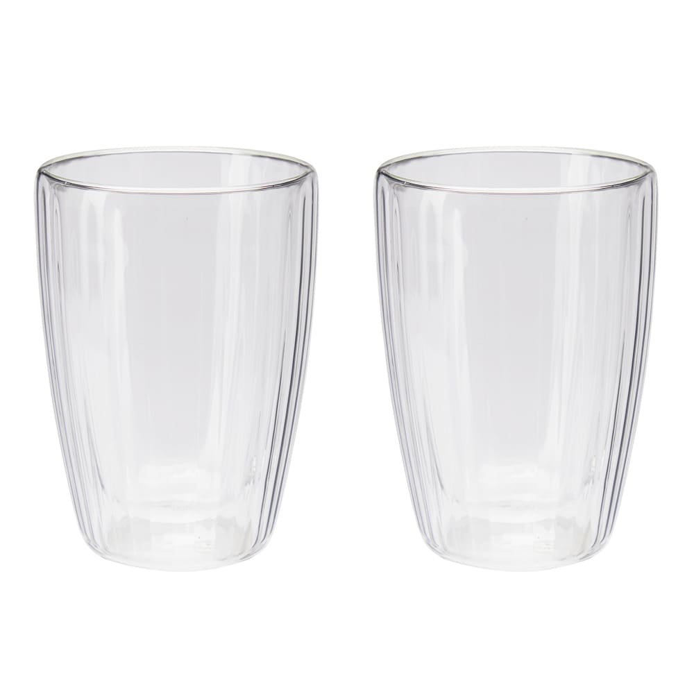 Dubbelväggade kaffe-/teglas 350ml 2-pack / Termoglas / Latteglas