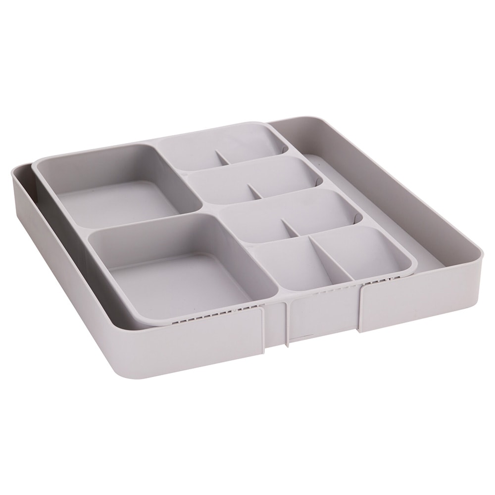 Udtrækkelig bestikindsats 28–54 × 39 cm / Justerbar bestikskuffe / Bestikorganizer