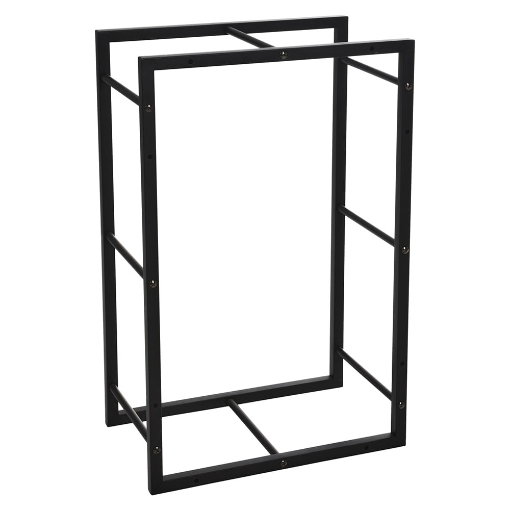 Vedställ i metall 45x28x70cm - Svart / Vedställ / Vedförvaring
