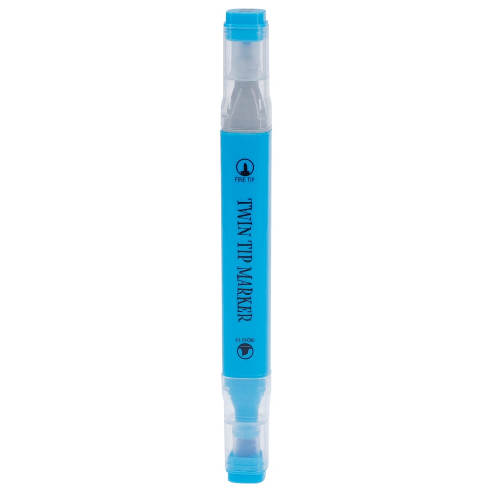Tuschpennor med dubbelspets i pastellfärger 48-pack i box / Dubbeltuschpennor / Pastellmarkers