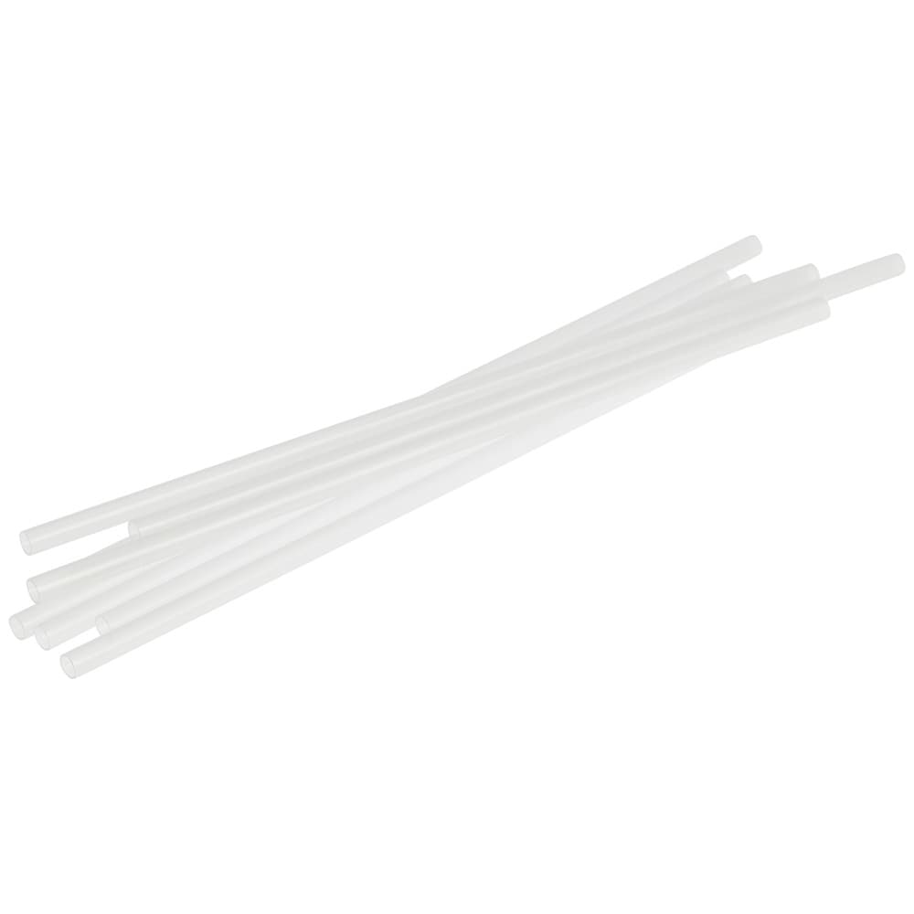 100-pack Sugrör i plast återanvändbara 22cm - Frostad vit / Dricksrör / Sugrörsset