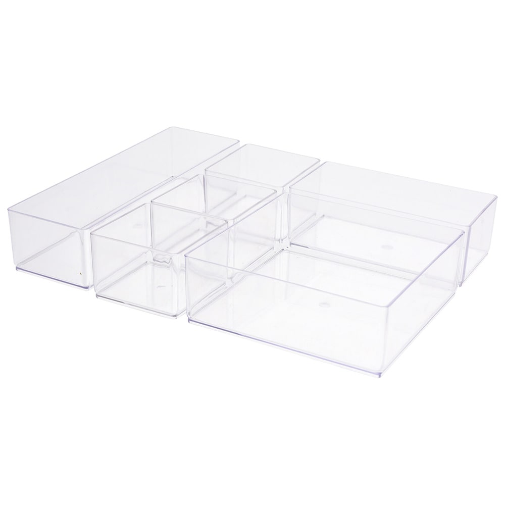 Lådinsatser för förvaring 6st 22,5x30cm / Lådorganiserare / Förvaringsinsatser