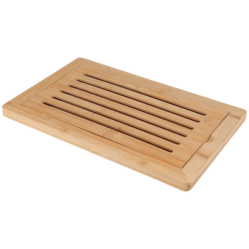 Skärbräda för bröd i bambu 38x24cm / Brödskärbräda / Smulskärbräda