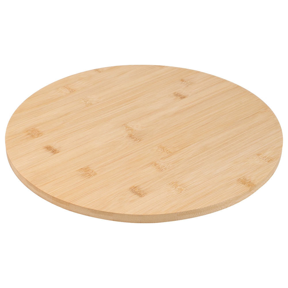 Roterande serveringsbricka i bambu Ø35cm / Snurrbricka i bambu / Roterande ostbricka