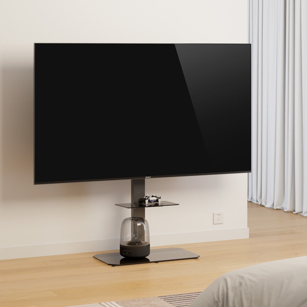 Golvstativ till 43-86" Tv-apparater - Svart / TV-ställ / TV-stativ