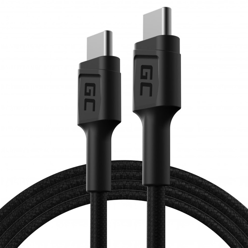 Green Cell PowerStream USB-C-Kabel 120cm med PD(60W), 480 Mbps, Ultra Charge, QC 3.0 / USB / Sladd