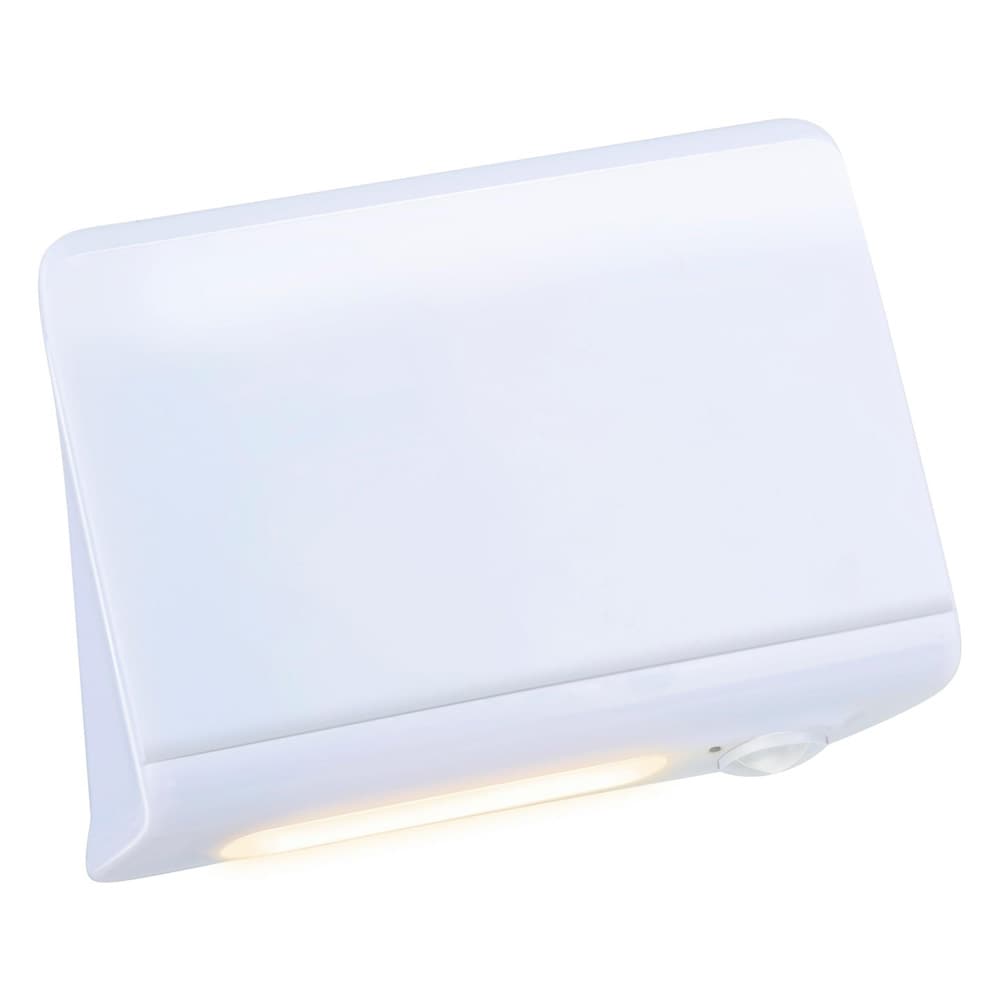 LED-lampa med rörelsesensor och varmvitt ljus - Svart / Rörelsestyrd LED-lampa / LED-lampa för vägg