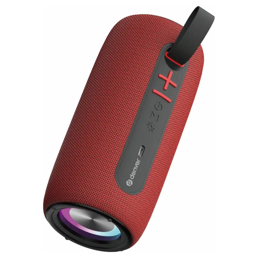 Denver BTL-360BD Bluetooth-högtalare - Röd / trådlös högtalare / portabel högtalare