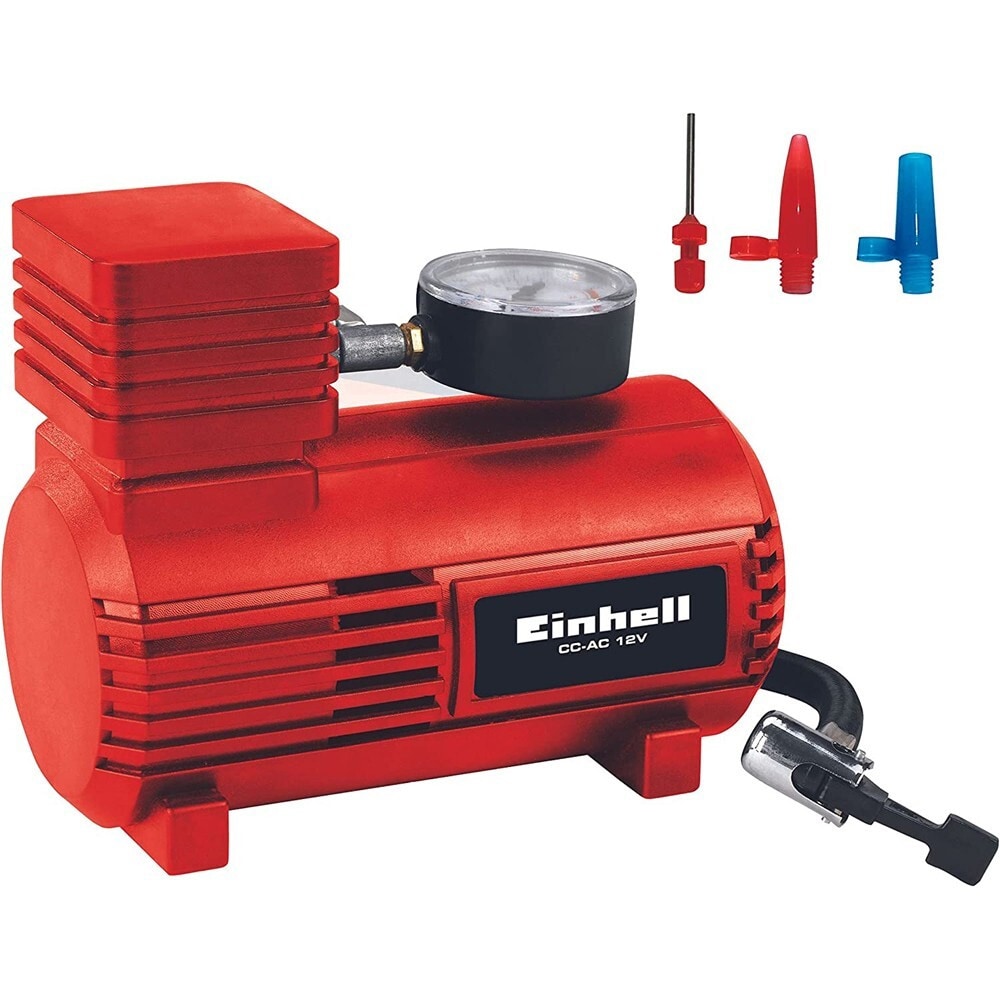 Einhell Bilkompressorer CC-AC 12V / 12 V-bilkompressor / däckpump med manometer