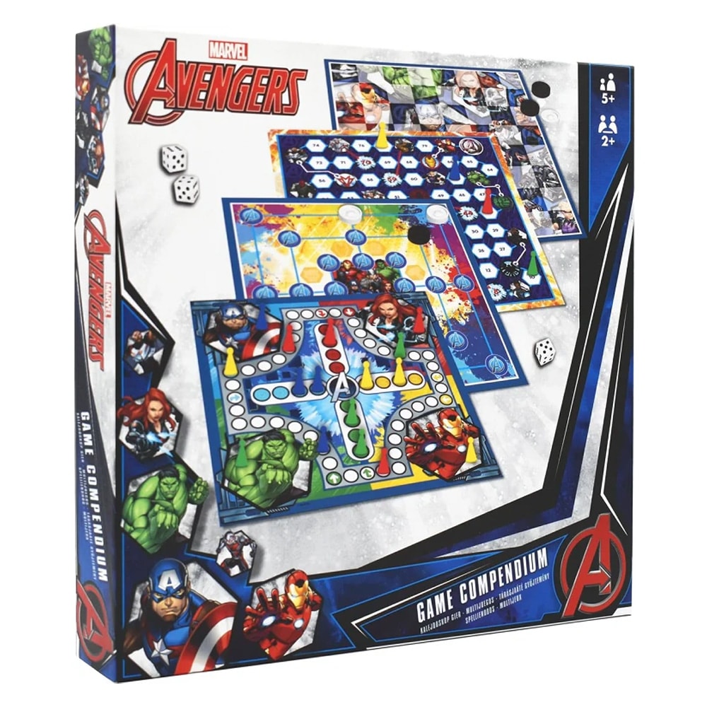 Marvel Avengers 4i1 Brädspel / Brädspelssamling / Sällskapsspel