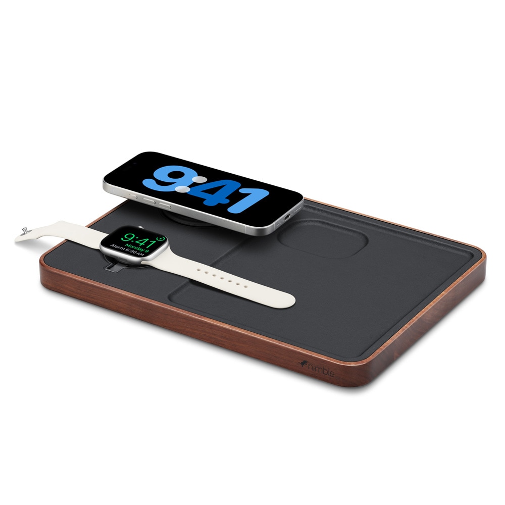 Nimble 3i1 Trådlös Laddare / Qi2-laddningsstation för Apple-enheter / MagSafe-laddare 15W