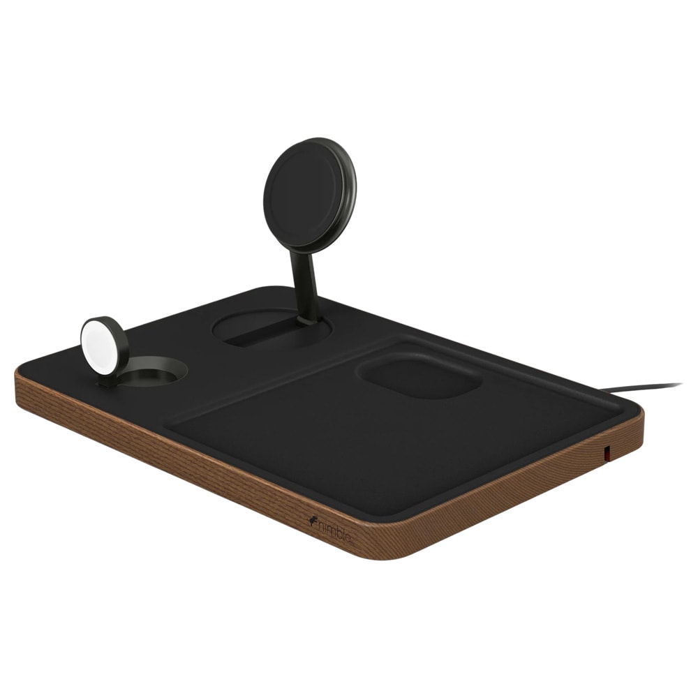 Nimble 3i1 Trådlös Laddare / Qi2-laddningsstation för Apple-enheter / MagSafe-laddare 15W