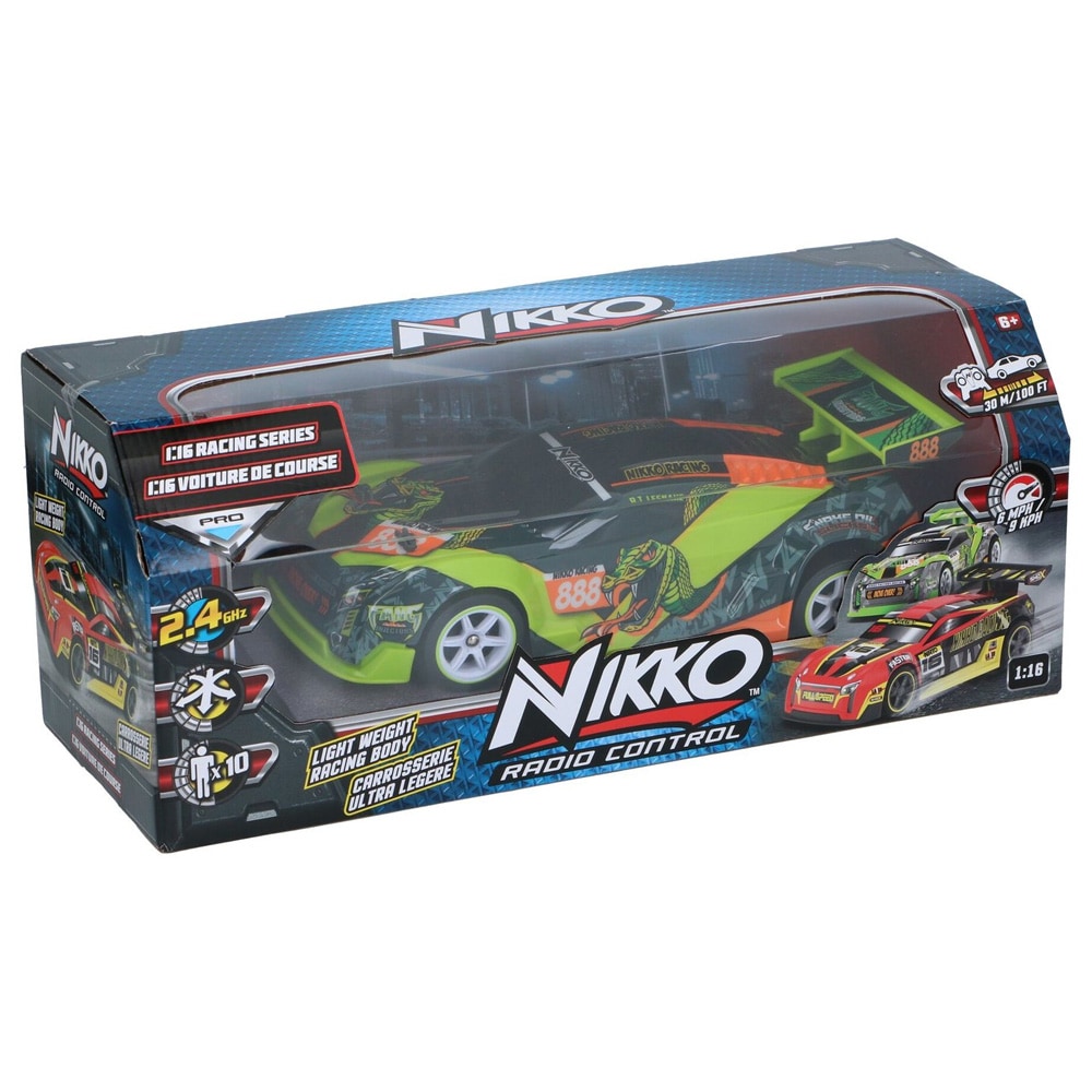 Nikko Radio Control Car 1:16 / Radiostyrd racingbil 28 cm / RC-bil med 2,4 GHz-styrning