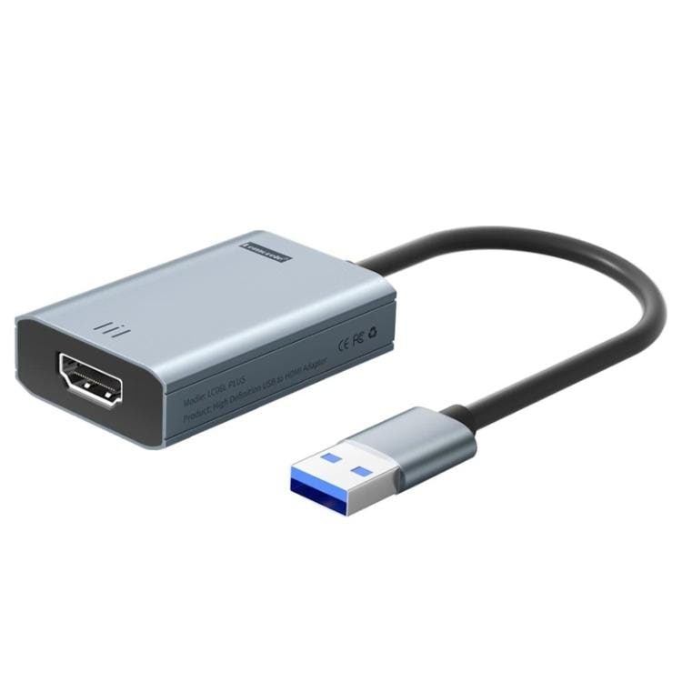 Lemorele LC06 Plus USB till HDMI-adapter / videoadapter för skärm, TV och projektor