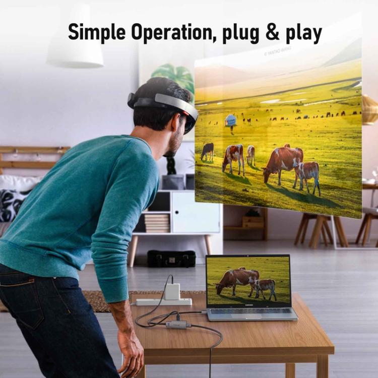 Lemorele LD48L USB-C-hubb / dockningsstation med 4K HDMI, PD-laddning, USB och SD/TF-kortläsare